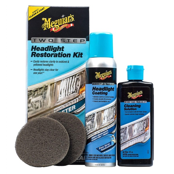 Meguiar's Kit Polish Faruri Two Step Headlight Restoration Kit G2970